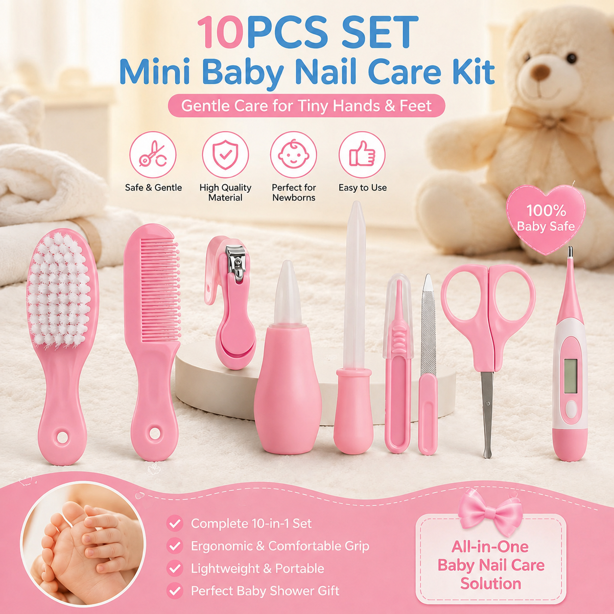 10 In 1 Baby Health Care Kit Set
