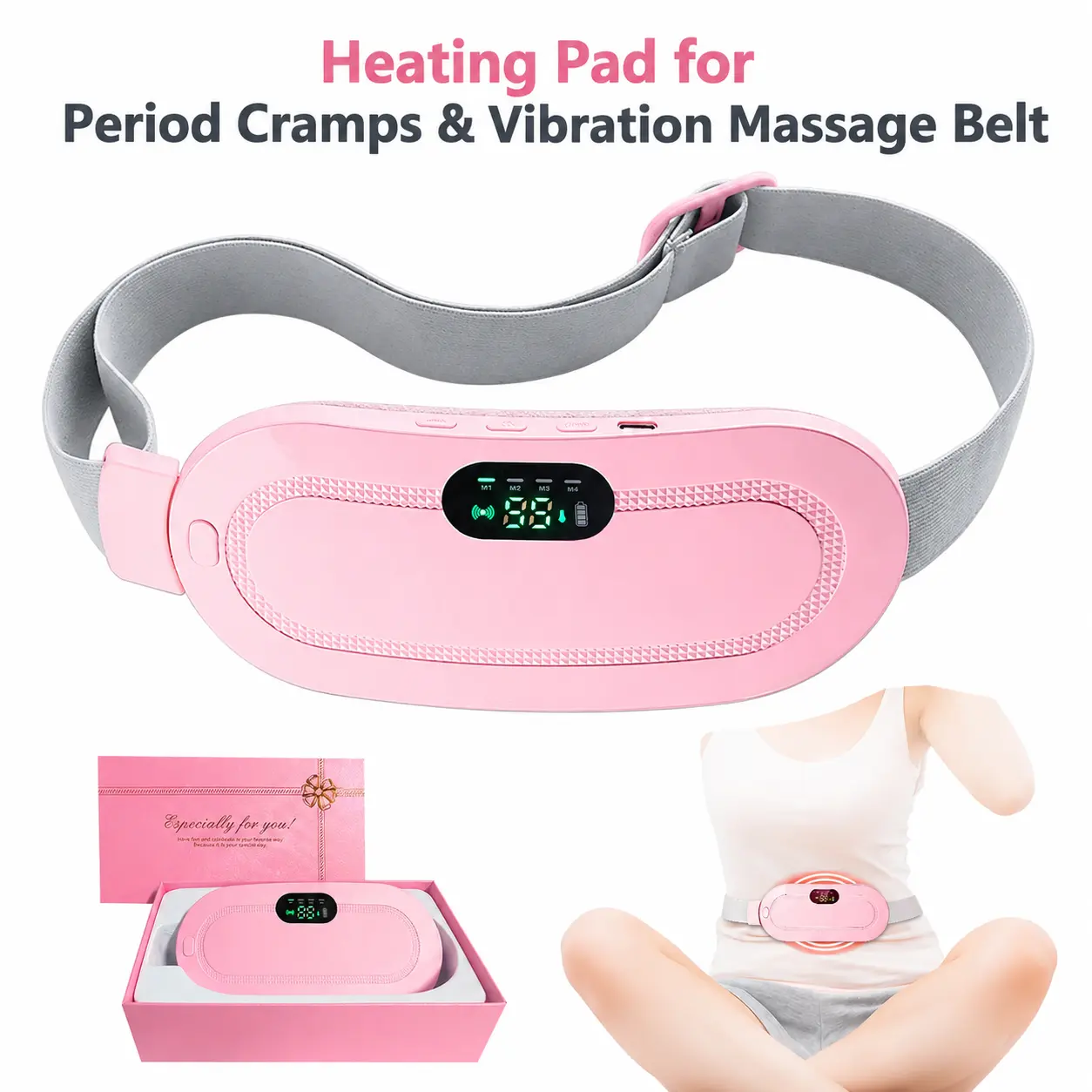 Portable Heating  period Pad & Vibration Massage