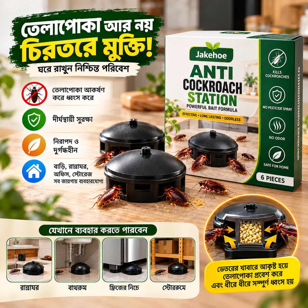 Anti Cockroach Bait Station